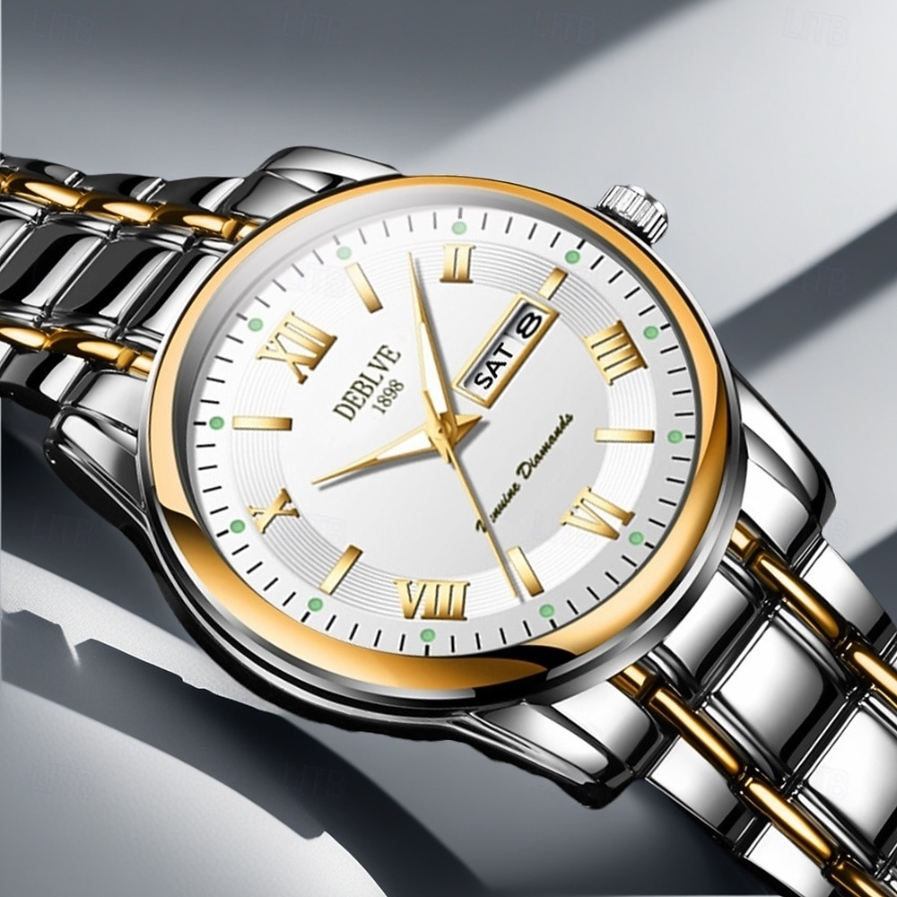 Edistynyt Miesten Rannekello Muodikas Miesten Kvartsikello Päivämäärä Kalenteri Hohtava Näyttö Vedenkestävä Paras Valentine's Day Lahjavaihtoehto Miehille 2026 - $17.99 –P3