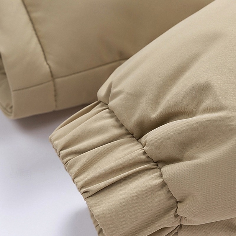 Pánské Zimní kabát Puffer bunda S vycpávkou Kapsy Kostka Polyester Venkovní Ležérní Denní Standardní Módní Šik ven Na běžné nošení Zahřívací Zima Barevné bloky Černá Trávová zelená Khaki Puffer Jacket 2026 - $51.99 –P9