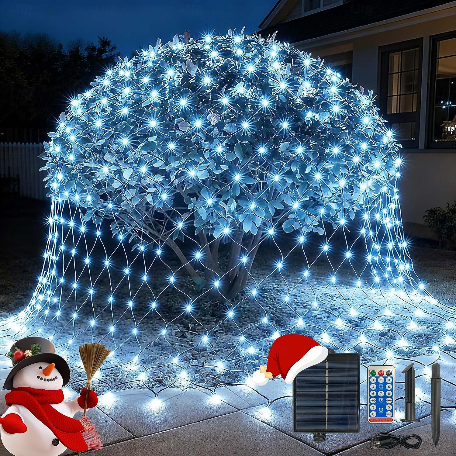 Außen solar Netzlichter verbindbare wasserdichte Lichterkette klarer Draht mit 8 Modi zeitgesteuerte Fernbedienung Innenhof Garten Rasen Party Hochzeit Feiertagsbaum Dekorationslichter Requisiten 2026 - $23.99 –P7