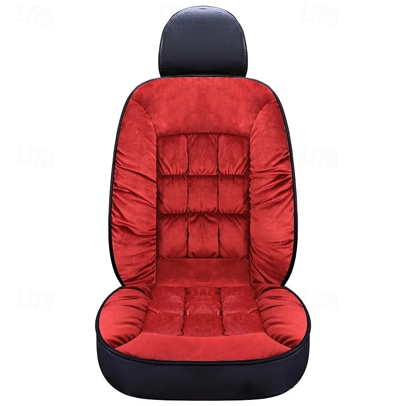 Funda de asiento de coche de invierno, acolchada, gruesa, afelpada, con diseño de cuadros, suave, cómoda y cálida. Cojín universal para el asiento delantero. 2026 - $36.99 –P12