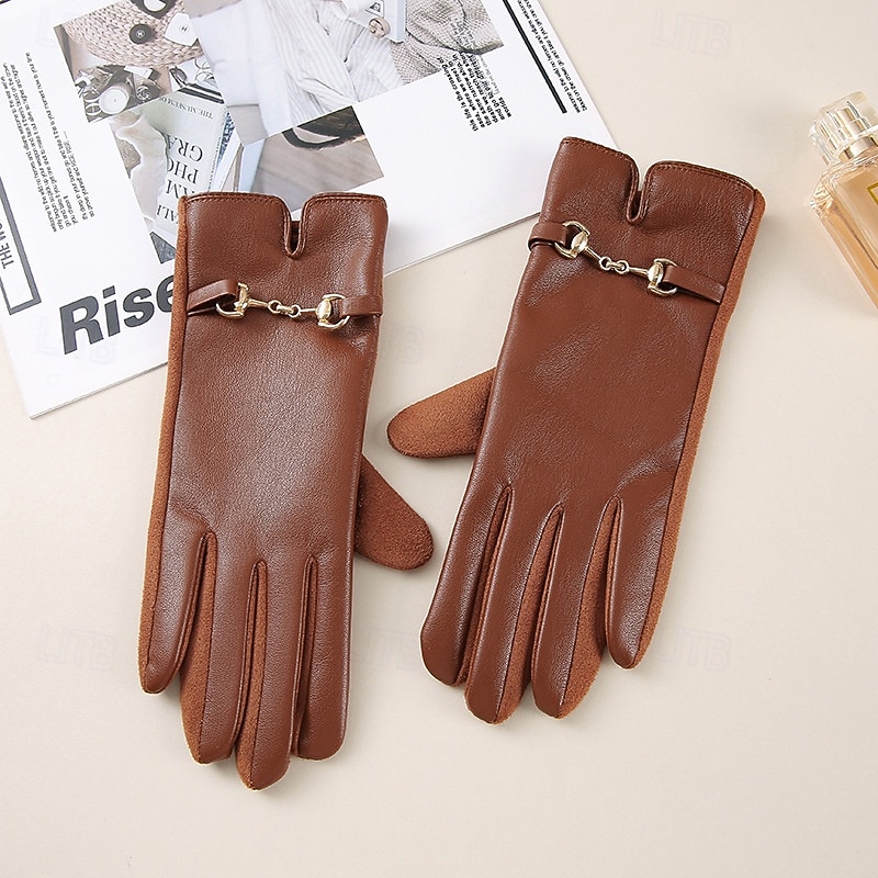 Жен. 1 пара С пальцами / Зимние Активный / Уличный стиль Перчатки - Полотняное плетение Стильные 2026 - $13.99 –P2