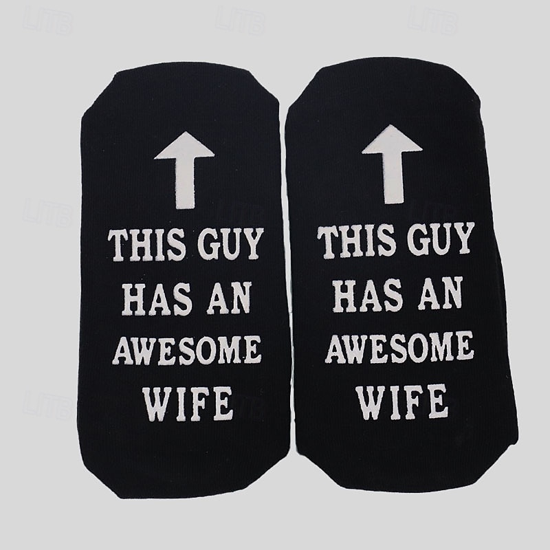 Funny Gifts for Men Dad Husband Funny Cotton Novelty Socks Breathable Funky 6-11 Valentines Birthday Gifts 2026 - $13.49 –P2