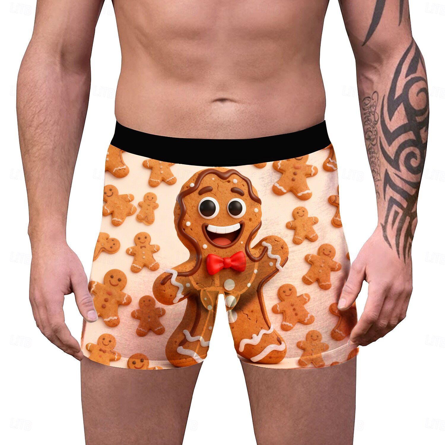 Jul Boxerkalsonger Underkläder julklapp jultomten Grafisk för Herr Vuxna 3D-utskrift för Jul Karnival Nyår Fest 2025 - $15.49 –P3