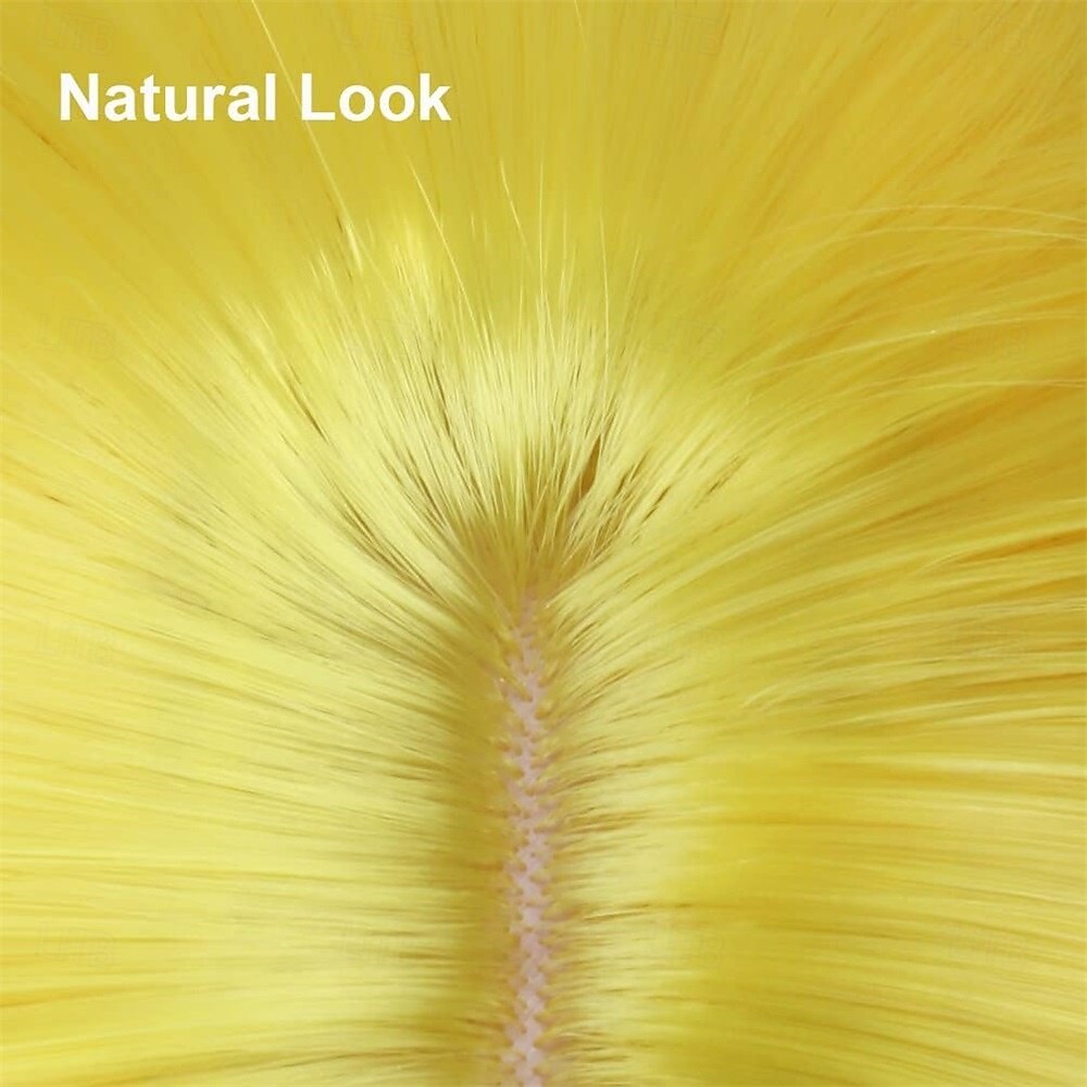 Carnival Wig 2026 Yellow Curly Short Synthetic Festival Wig Mardi Gras Parade Cosplay Costume Hair for Women 2026 - $21.99 –P5