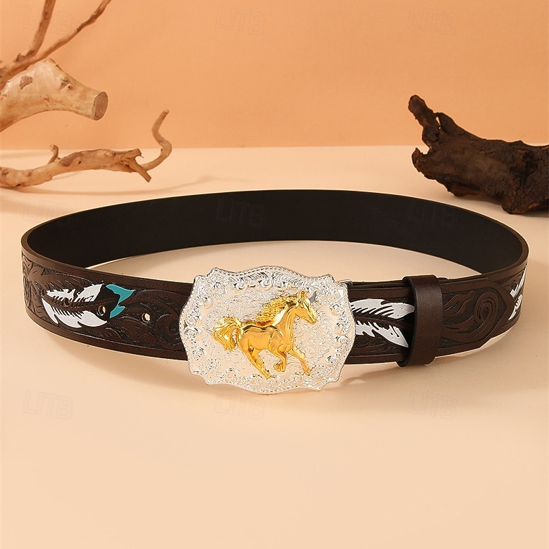 Per uomo Cintura Fibbia automatica Rilascio rapido Pelle PU Lega Vintage Durevole Regolabile Cavallo Marrone Caffè All'aperto Quotidiano Cintura Vita del 2026 a $18.99 –P7