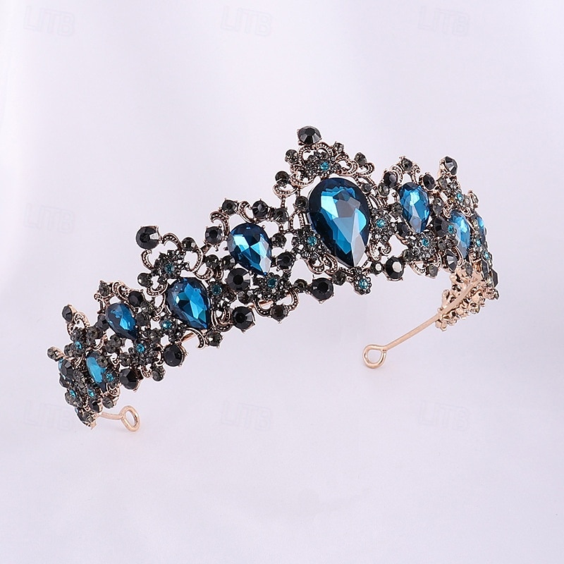 Crown Tiaras Pään koriste Metalliseos Häät Syntymäpäivä Tyylikäs Vintage Kanssa Tekojalokivi Päähine Päähineet 2026 - $17.49 –P3