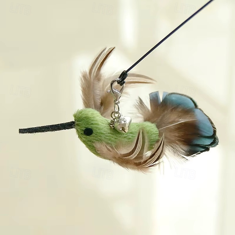 Handfree Bird/Feather Cat Wand with Bell Powerful Suction Cup Interactive Toys for Cats Kitten Hunting Exercise Pet Products 2026 - $25.99 –P4