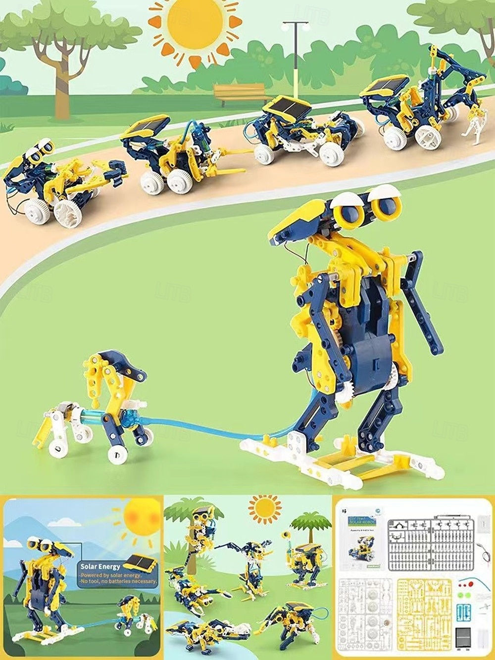 11 في 1 لعبة روبوت تعمل بالطاقة الشمسية تكنولوجيا العلوم والتعليم إنتاج اختراع صغير يدوي الصنع مجموعة تجربة علمية مناسبة للألعاب التعليمية الجذعية للأولاد الذين تتراوح أعمارهم بين 6-12 عامًا نماذج 2026 - $37.99 –P2