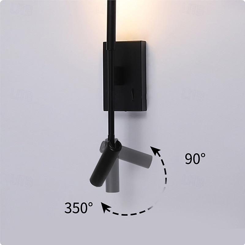 Moderne LED-Wandleuchte mit Lesefunktion aus Acrylglas 2026 - $129.99 –P5