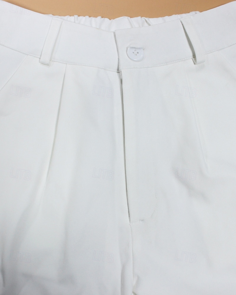 Femmes Pantalons Cargo Chinos Streetwear Occasionnel Longueur complète Taille moyenne Uni Avec Poches Taille Élastique Confortable Non Elastique Quotidien Extérieur Vacances Blanche Été Printemps de 2026 ? $36.99 –P7