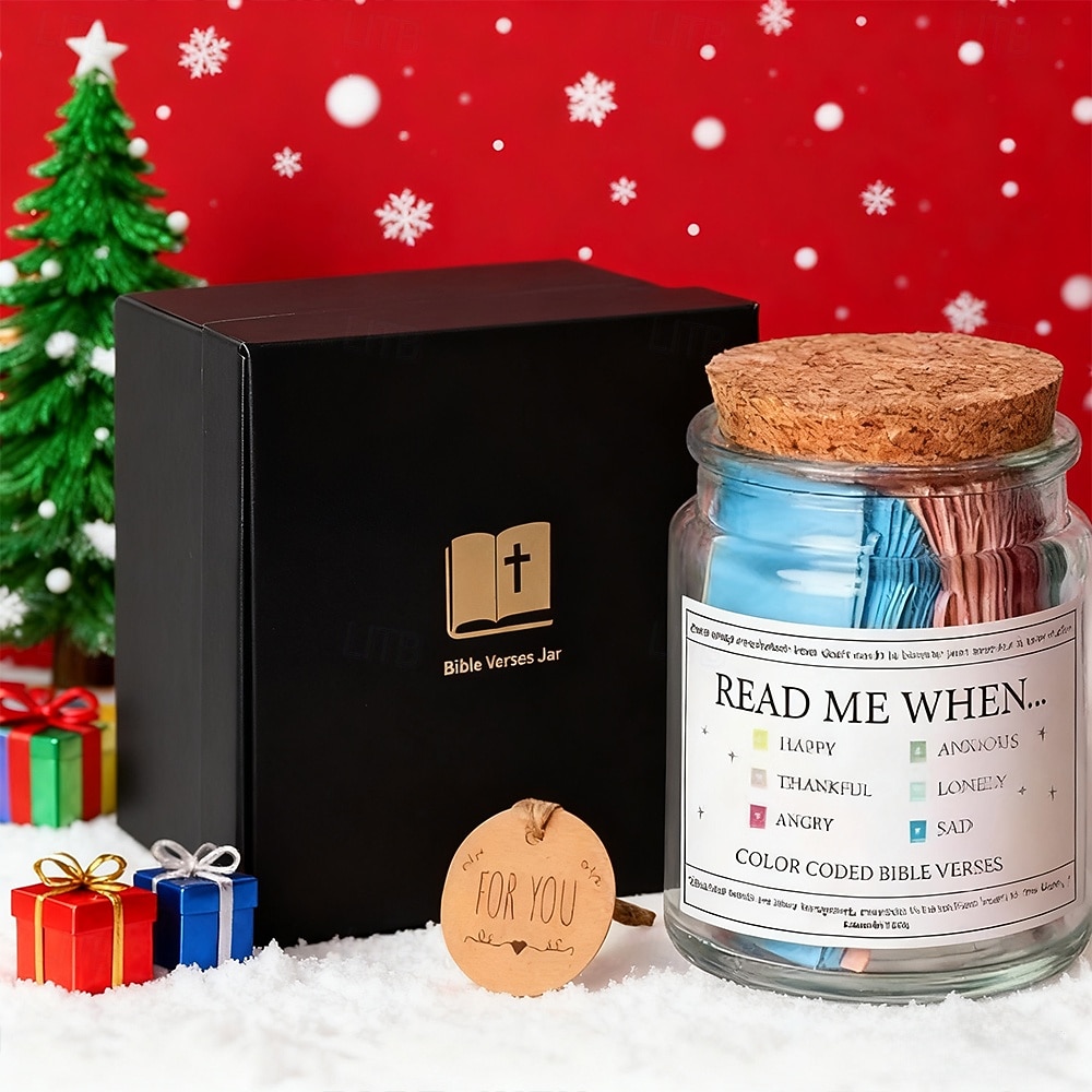 Ideal Christmas Gifts for Grandkids Girls Boys, Bible Verse Jar Christian Gifts For Women Birthday Gifts For Women Bible Jar Easter Basket Stuffers Graduation Gifts For Her Easter Gifts For Kid Gifts 2026 - $18.99 –P1