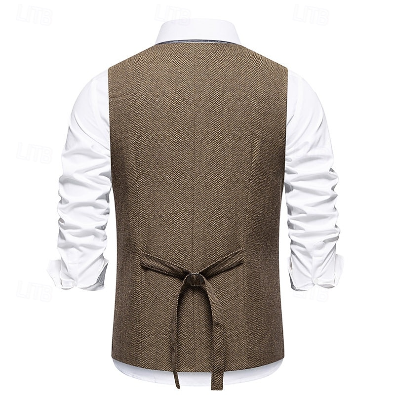 Retro Vintage Roaring 20s 1920s Vest The Great Gatsby Gangster Fancy Dress Men's Halloween Carnival Masquerade Party & Evening Adults' Vest 2026 - $32.99 –P13