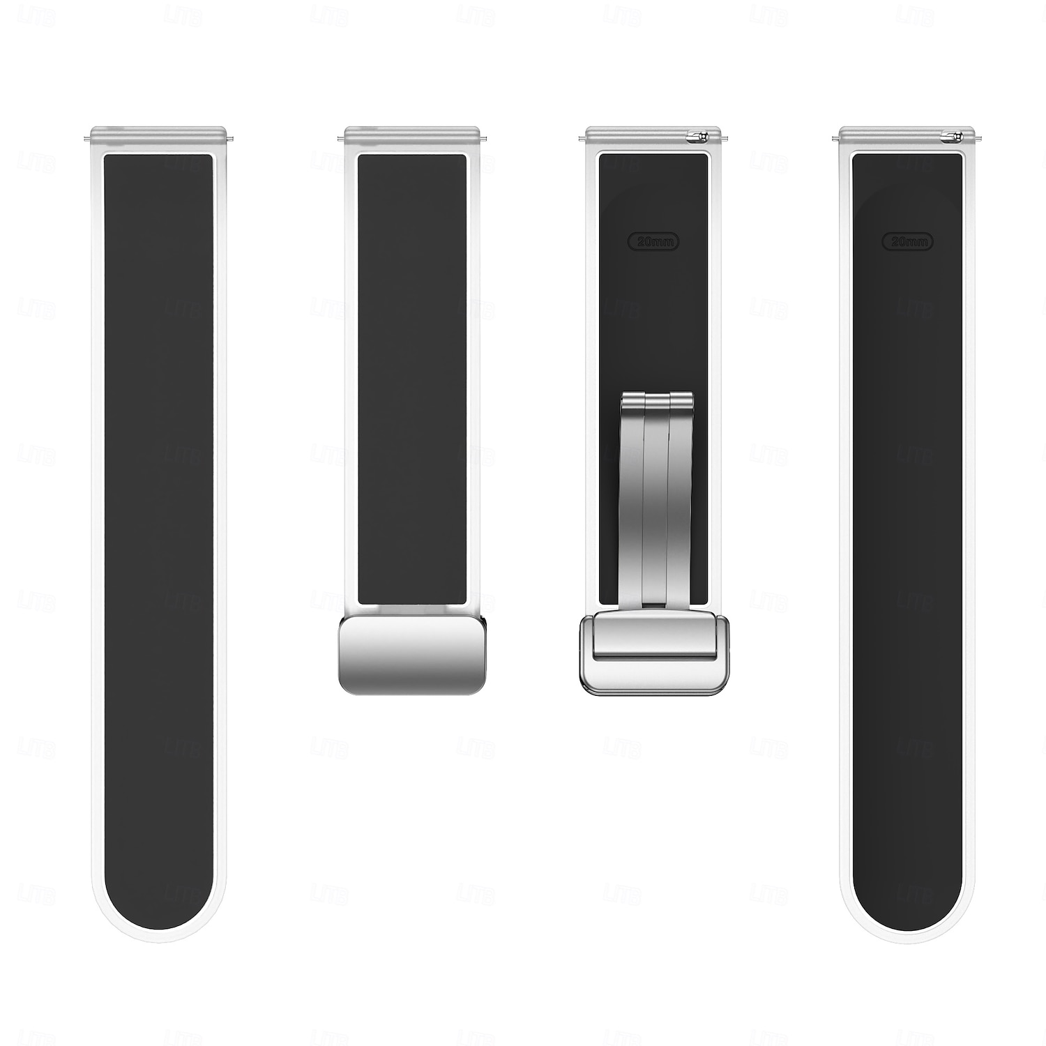 Óraszíj mert Samsung Galaxy Watch 7/6/5/4 40/44mm, Watch 6 Classic 43/47mm, Watch 4 Classic 42/46mm Szilikon Csere Szíj Állítható Sportszíj Modern csat Karszalag 2026 - $13.99 –P5