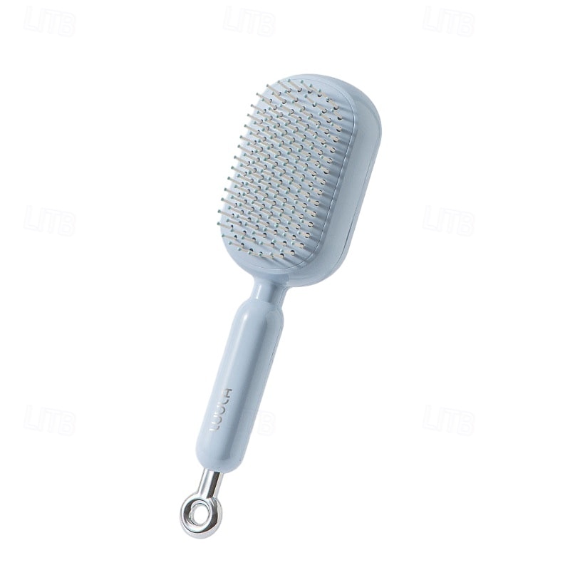 Peine de masaje con cojín retráctil, de diseño portátil para viajes. Cuenta con un anillo de tracción ergonómico, fácil de limpiar y masajeador con cojín de aire, ideal para desenredar cabello grueso 2026 - $16.99 –P11