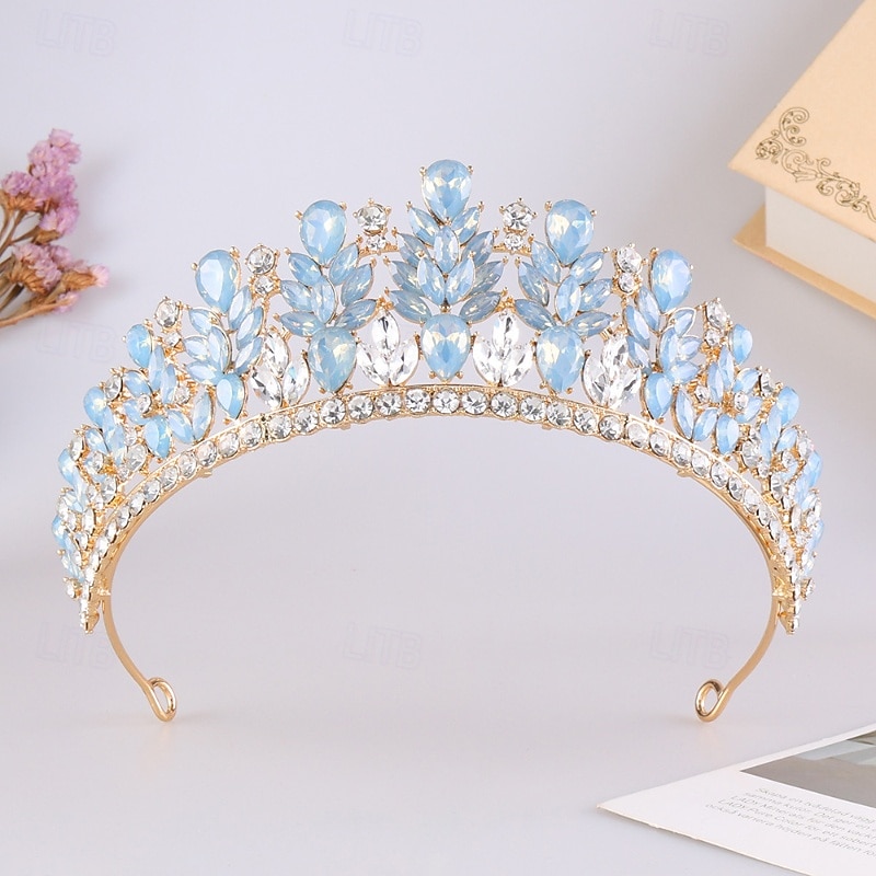 Tiaras de la corona Vestimenta de Cabeza Legierung Boda Cumpleaños Elegante Estilo lindo Con Cristal Celada Sombreros 2026 - €22.99 –P9