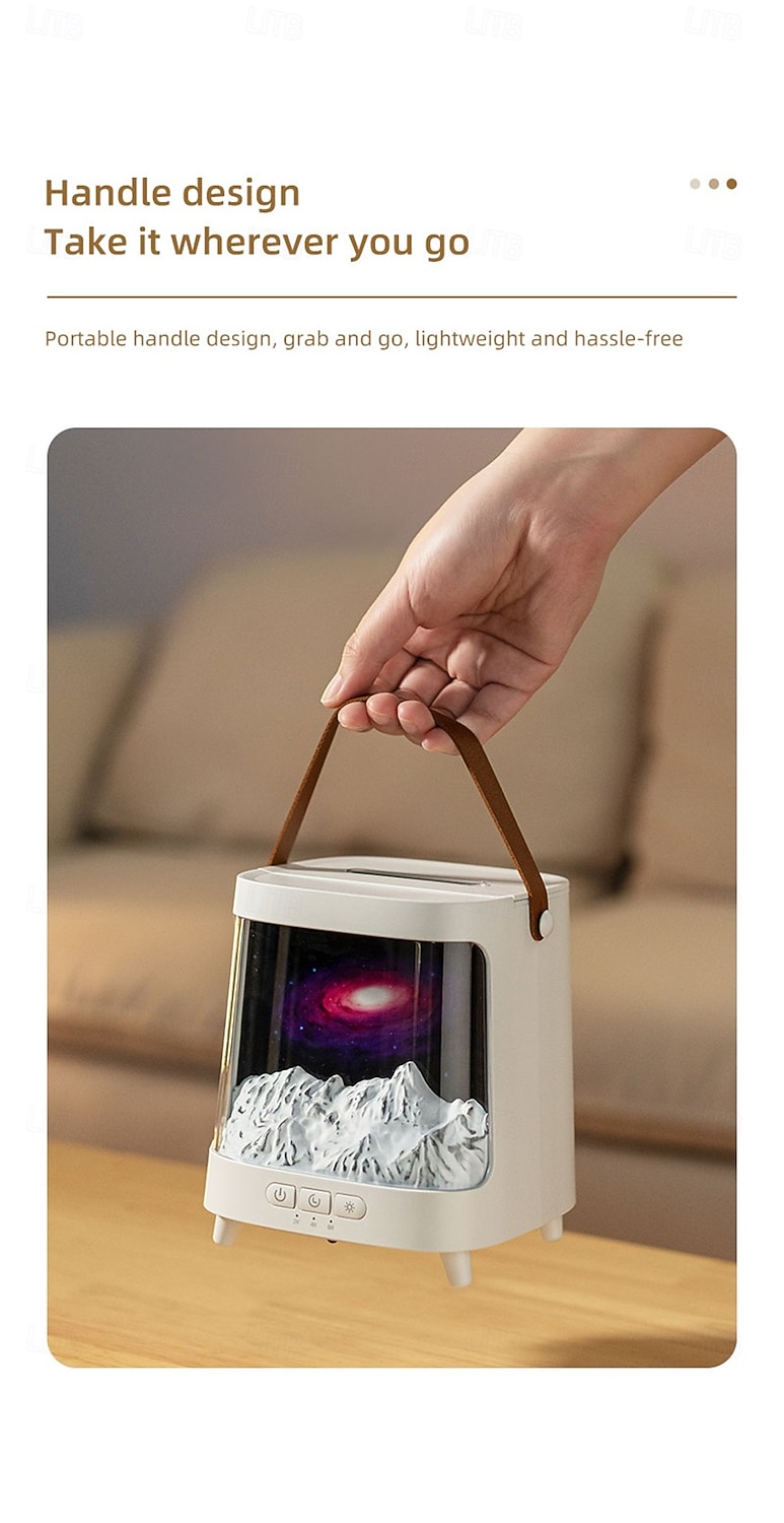 Air Spray Humidifier with Essential Oil Fragrance Expansion Function Adjustable Seven Color Light Suitable for Home Bedroom and Holiday Gifts Bedroom Rain Humidifier Desktop Humidifier Living Roo 2026 - $43.99 –P11