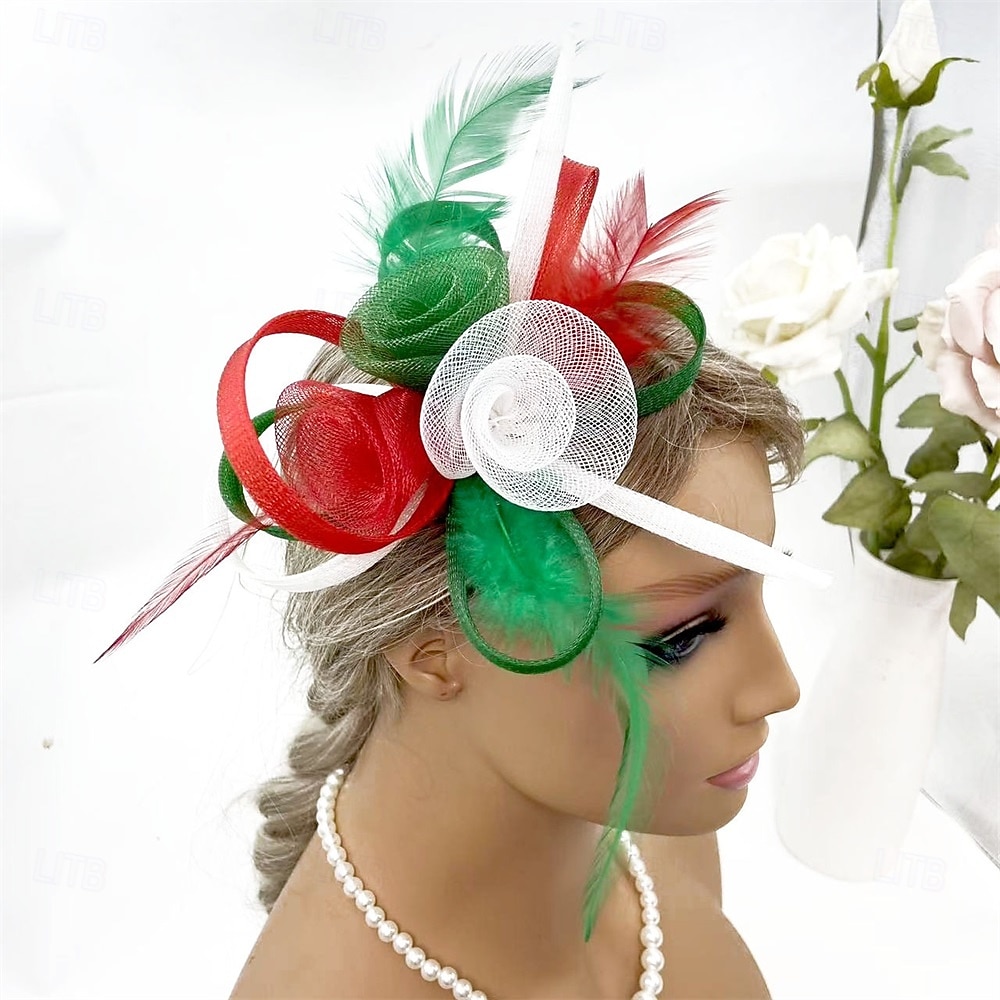 Hodepryd Fjær Fedora Bryllup Jul Aftenselskap Te Fest Hesteløp Elegant Årgang Med Fjær Hodeplagg Hodeplagg 2025 - $14.99 –P1