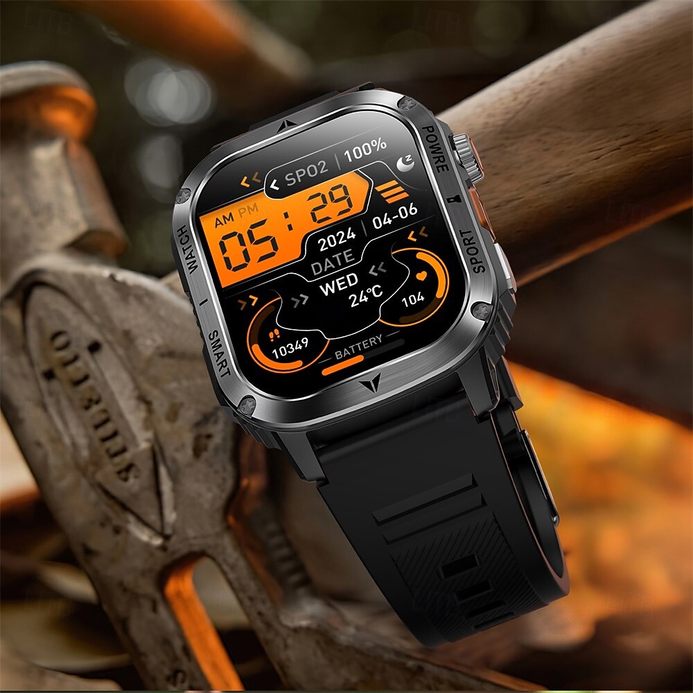 Ceas inteligent A1 1 inch smartwatch pentru fitness ceas de alergare Bluetooth compatibil cu Android iOS bărbați rezistent la apă apeluri hands-free tracker de pași IP 67 carcasa de 40mm Cadou de 2026 - $56.99 –P18