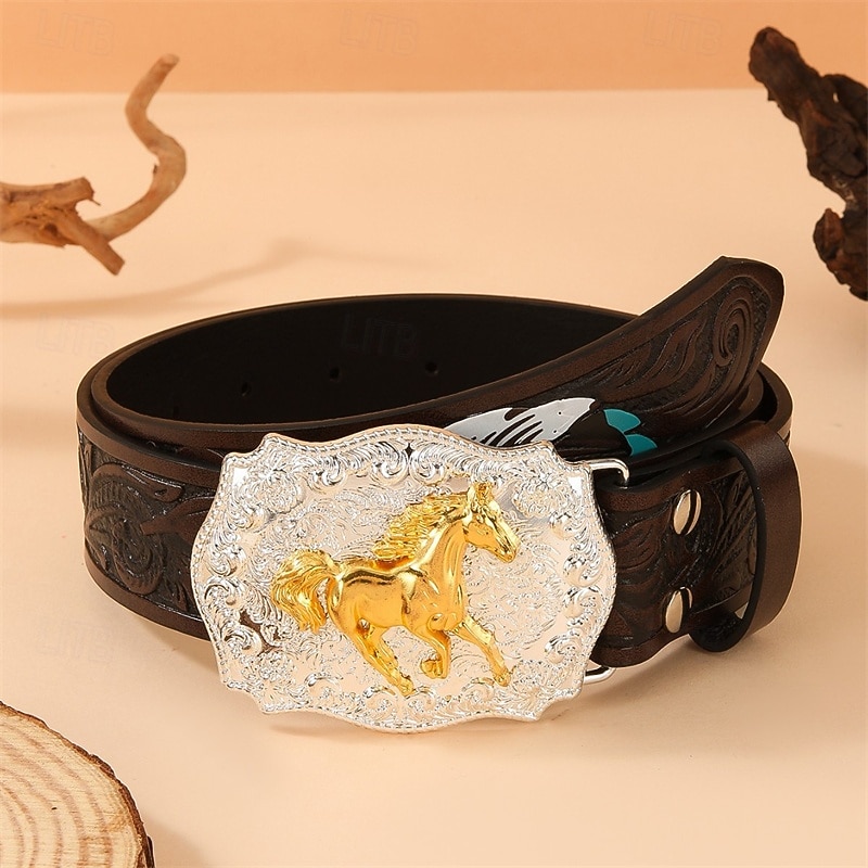 Per uomo Cintura Fibbia automatica Rilascio rapido Pelle PU Lega Vintage Durevole Regolabile Cavallo Marrone Caffè All'aperto Quotidiano Cintura Vita del 2026 a $18.99 –P5