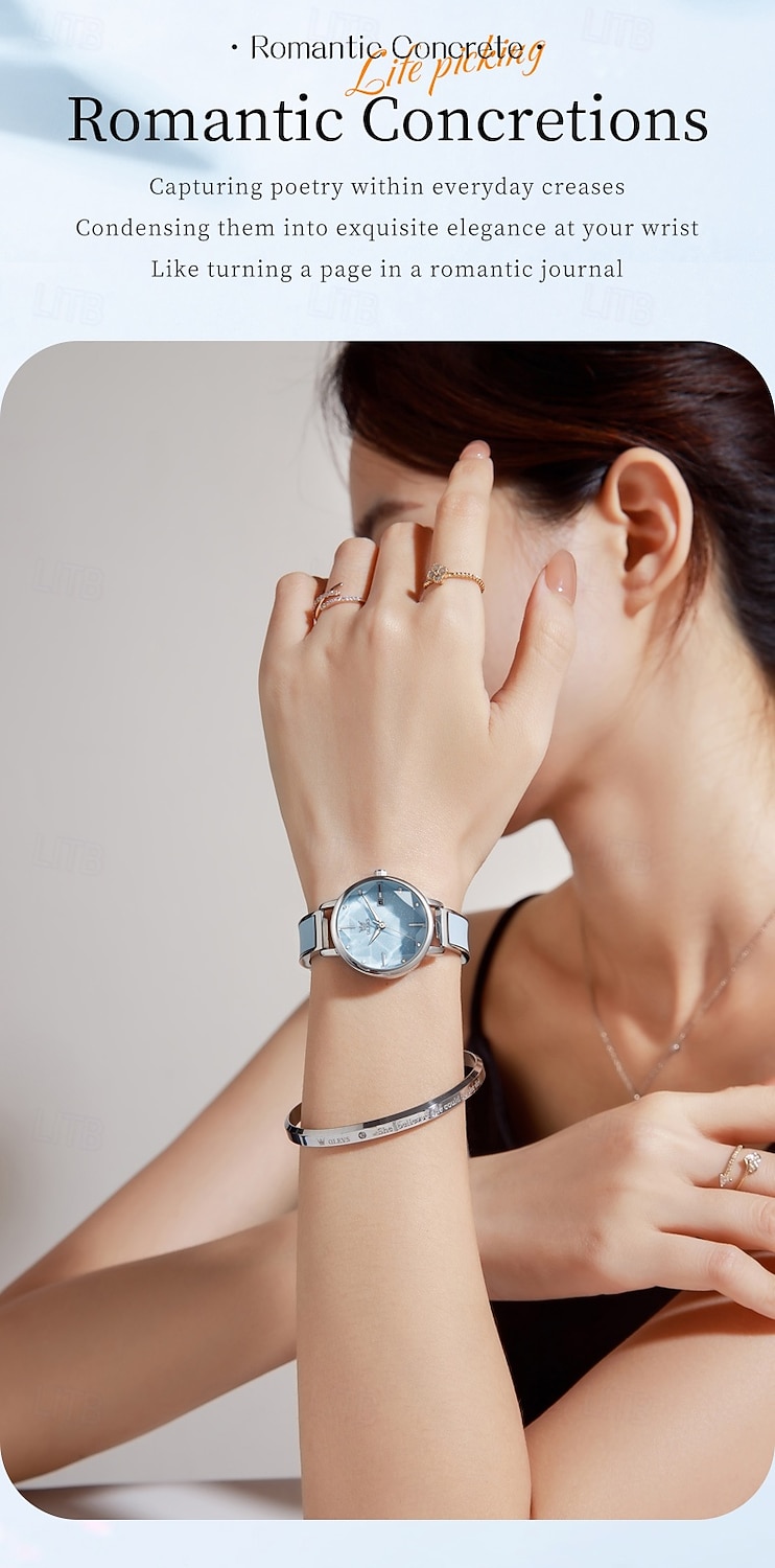 OLEVS Mode Moederdag Cadeau voor Vrouwen Horloges Luxe Merk Originieel Quartz Horloge voor Dames Waterdicht Rvs Luminous Horloges 5656 2026 - $31.99 –P2