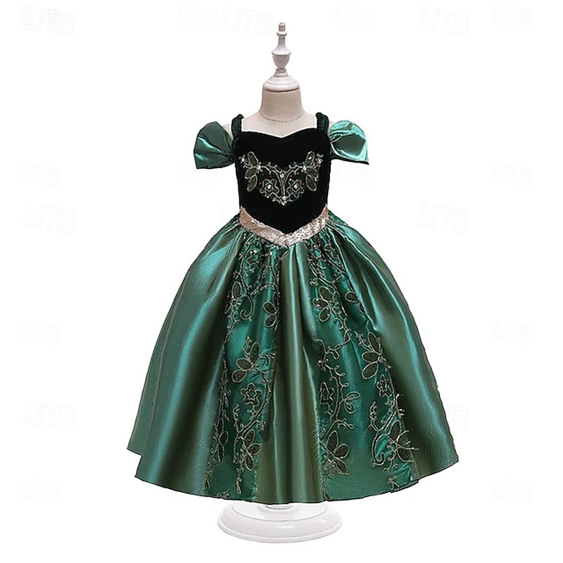 Buchwoche 2026: Märchenprinzessin Anna – Blumenmädchenkleid, Mottoparty, Kostüm, Tüllkleid, Cosplay für Mädchen, Kinder, Weihnachten, Karneval, Maskerade 2026 - $37.99 –P1