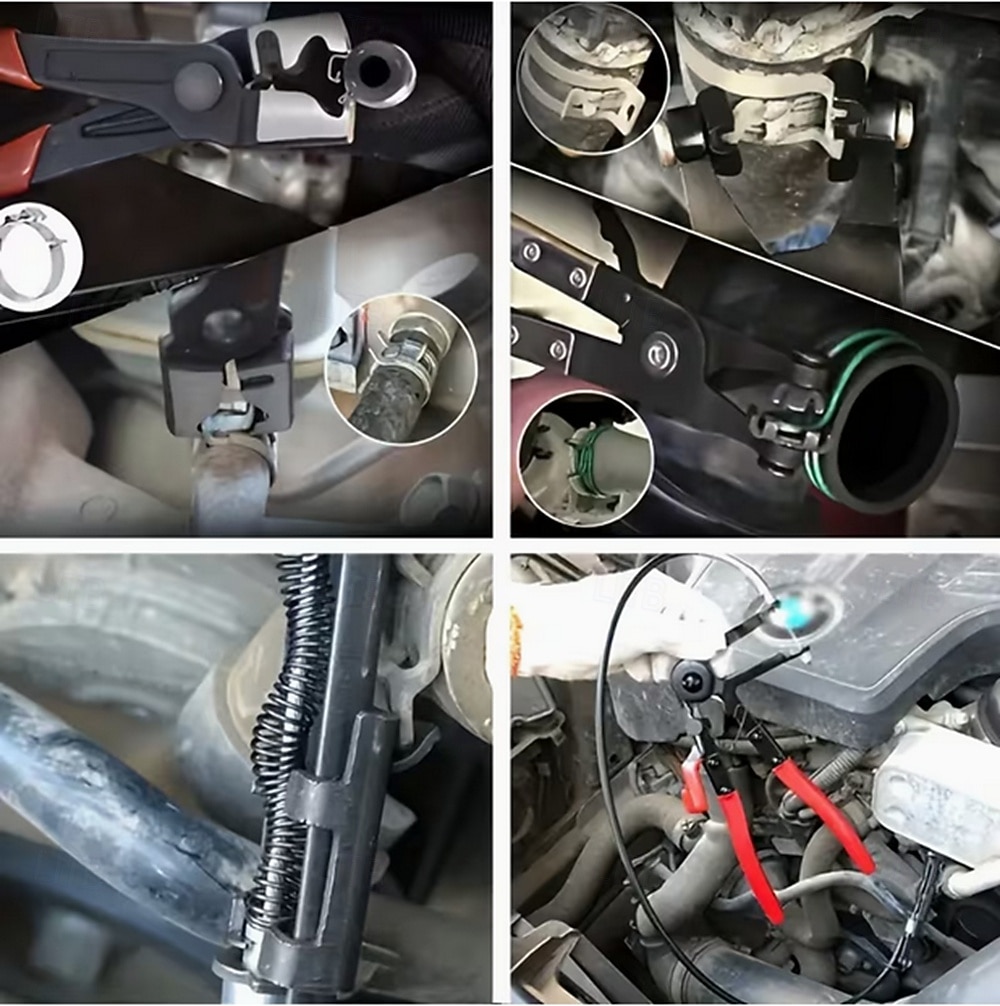 9-teiliges Hochleistungs-Schlauchschellenzangenset mit langem, drehbarem Arm und flexiblem Schlauchmechanismus – robuste Konstruktion, ergonomischer Griff, blaue Verpackung – für Kraftstoff, Öl, 2026 - $108.99 –P2