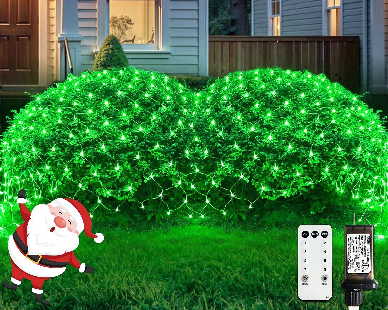 Christmas Net Lights Connectable Waterproof String Light 8 Function Timer Remote Control Wedding Festival Party Atmosphere Decorative Lights Low Voltage Safe Plug in 2025 - $20.99 –P15