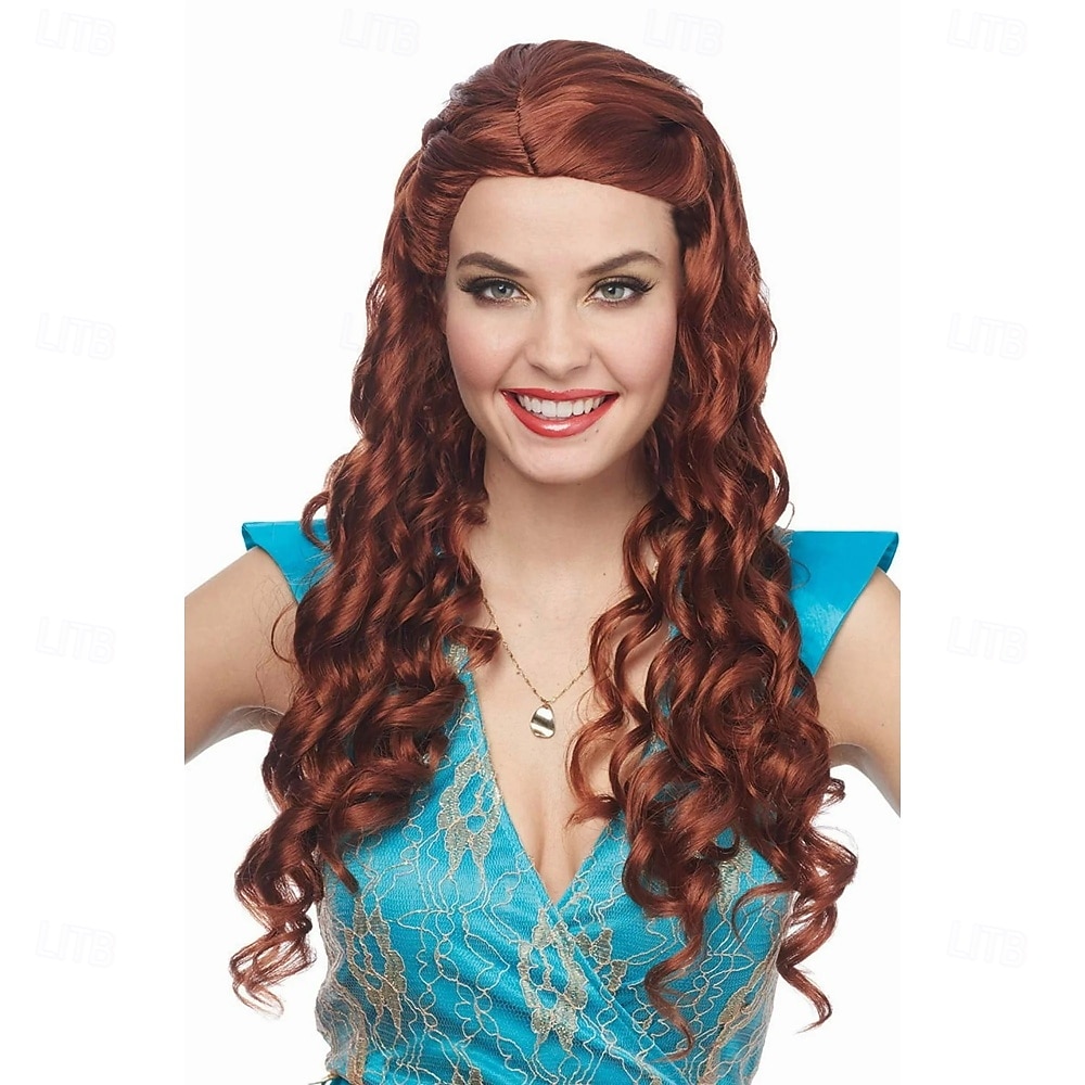 Peluca de princesa medieval para fiesta de carnaval 2026 - $21.99 –P2