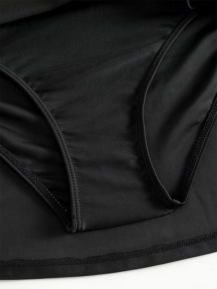 2026年 ウィメンズ ストレッチ ボクサーショーツ 水着 スカート付き ストレッチ ボクサーショーツ スカート ハイウエスト バケーション ビーチウェア 無地 ノースリーブ 水着  コレクション – $22.99 –P7