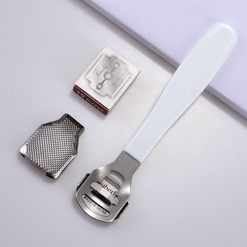 láb bőrkeményedés borotva sarok kemény bőr eltávolító kéz láb pedikűr borotva eszköz borotvák rozsdamentes acél nyél 10 pengés lábápolási eszközök 2026 - $10.99 –P3