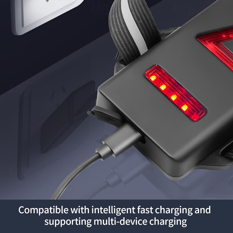 2026年 胸部夜間ランニング ライト、ウェアラブル サイクリング ライト、LED マルチライト、屋外スポーツ用赤色ライト警告灯、USB 充電式ランニング ライト。  コレクション – $38.03 –P3