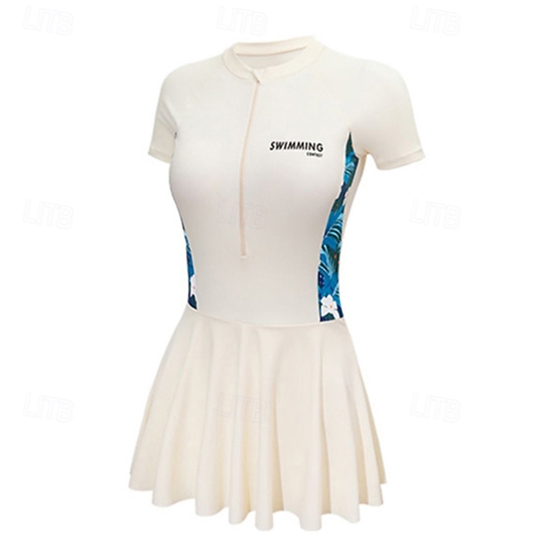 Mulheres Anti Atrito Roupa de banho Roupa de Banho Roupa de Banho Preto Branco Proteção UV Compressão abdominal Surfe Canoagem Snorkeling Verão de 2026 por $23.99 –P8