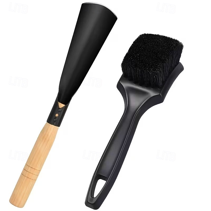 2 részes fűnyíró kasza tisztítókefe készlet - strapabíró fémszerkezet, ergonomikus fogantyú és tartós sörték a hatékony tisztításért, továbbfejlesztett kialakítás a fűnyíró karbantartásához 2026 - $15.99 –P2