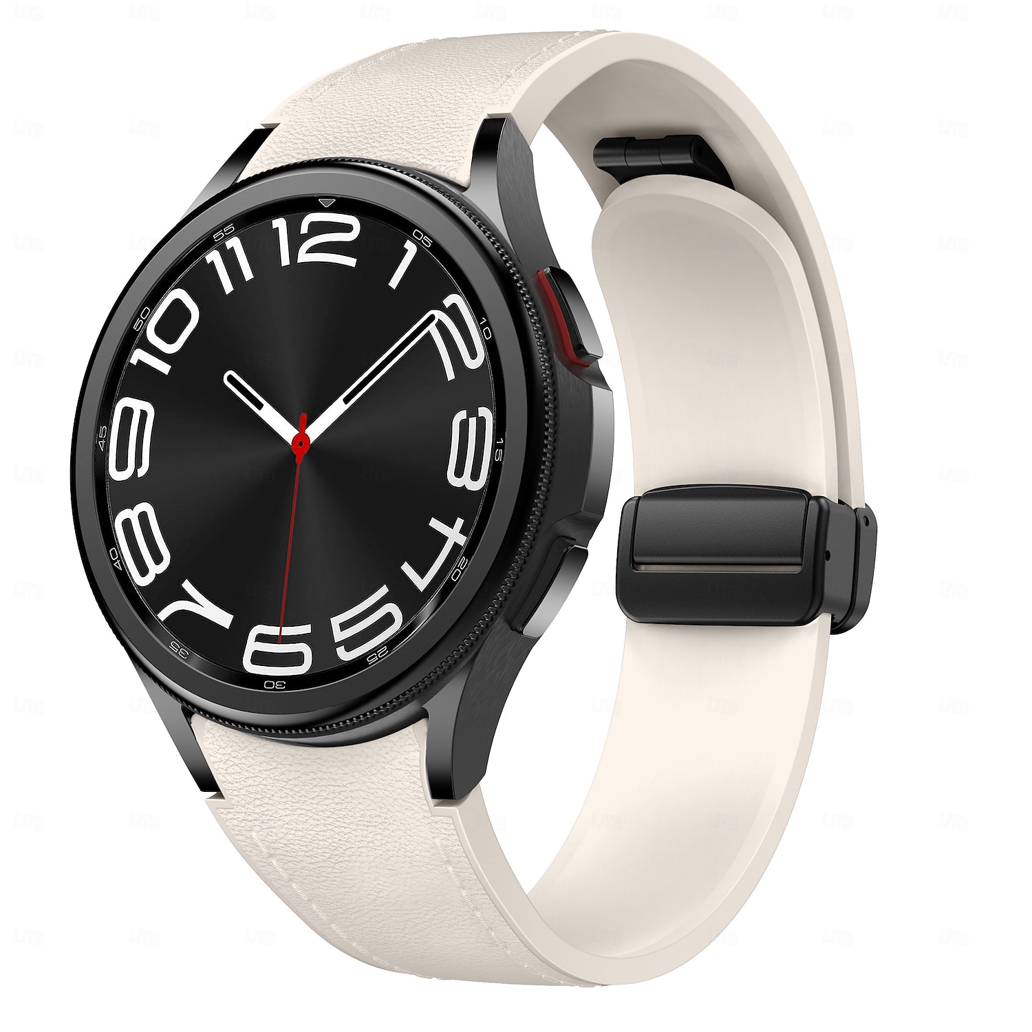 Horlogeband voor Samsung Galaxy Watch 7/6/5/4  40/44mm, Watch 5 Pro 45mm, Watch 6 Classic 43/47mm, Watch 4 Classic 42/46mm Siliconen Echt leer Vervanging Band Verstelbaar Sportband Leren koppeling 2026 - $16.99 –P1