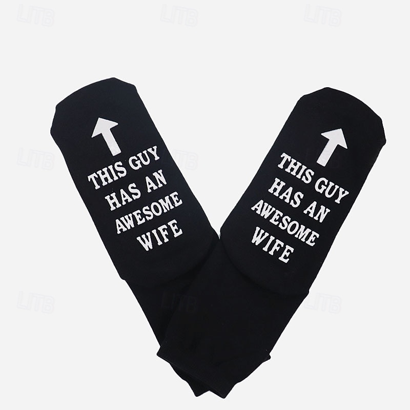 Funny Gifts for Men Dad Husband Funny Cotton Novelty Socks Breathable Funky 6-11 Valentines Birthday Gifts 2026 - $13.49 –P8
