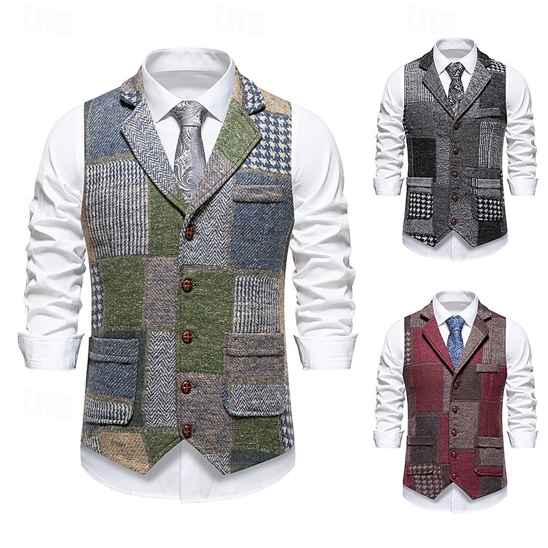 Retrò Vintage Anni Ruggenti Anni 1920 Gilet Il grande Gatsby Gangster Costume Per uomo Halloween Carnevale Mascherata Festa & Sera Adulti Gilet del 2026 a $35.99 –P1