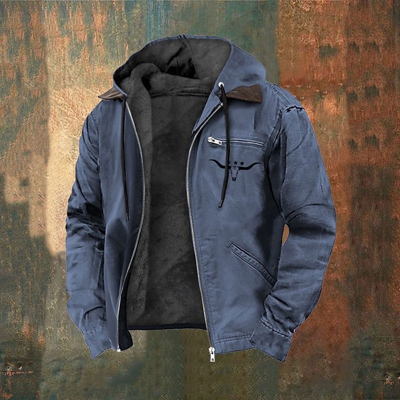 Per uomo Felpa con cappuccio a zip intera Giacca in Pile Felpa con cappuccio in pile Verde militare Blu marino Marrone Grigio scuro Con Cappuccio Mucca Cerniera Tasca Casuale Quotidiano Uscire del 2026 a $61.99 –P3