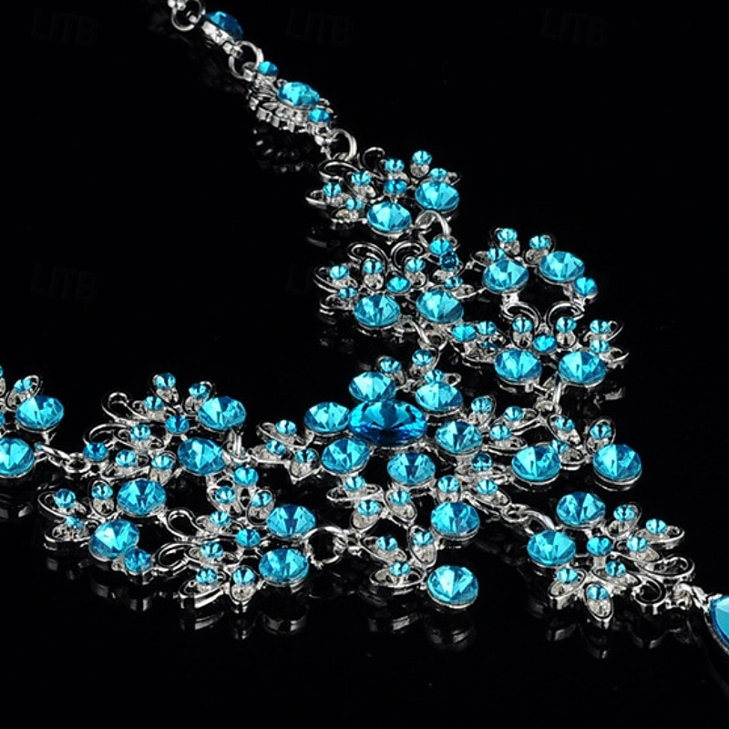 2шт Свадебные комплекты ювелирных изделий For Жен. Фиолетовый Синий Красный Свадьба Вечерние наряды Сплав геометрический 2026 - $15.99 –P3