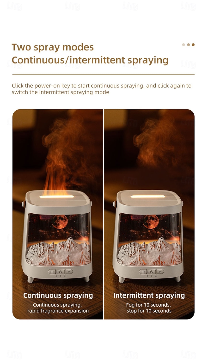 Air Spray Humidifier with Essential Oil Fragrance Expansion Function Adjustable Seven Color Light Suitable for Home Bedroom and Holiday Gifts Bedroom Rain Humidifier Desktop Humidifier Living Roo 2026 - $43.99 –P5