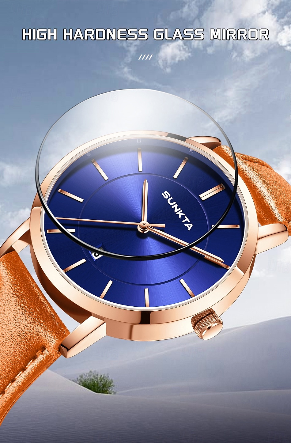 LIGE Men Quartz Watch Business Waterproof PU Leather Watch 2026 - $18.99 –P12