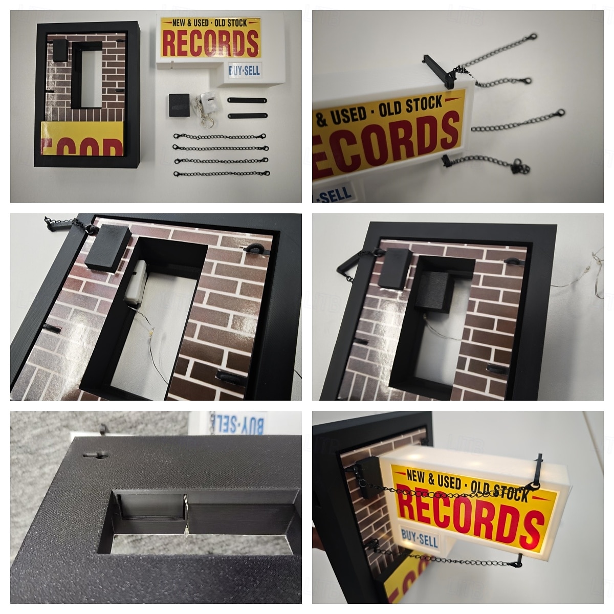 Настенный светильник в стиле ретро для магазина пластинок, классический декор стены с виниловыми пластинками, светодиодный светильник в стиле ретро для комнаты, подарок коллекционеру пластинок для 2025 - $28.99 –P2