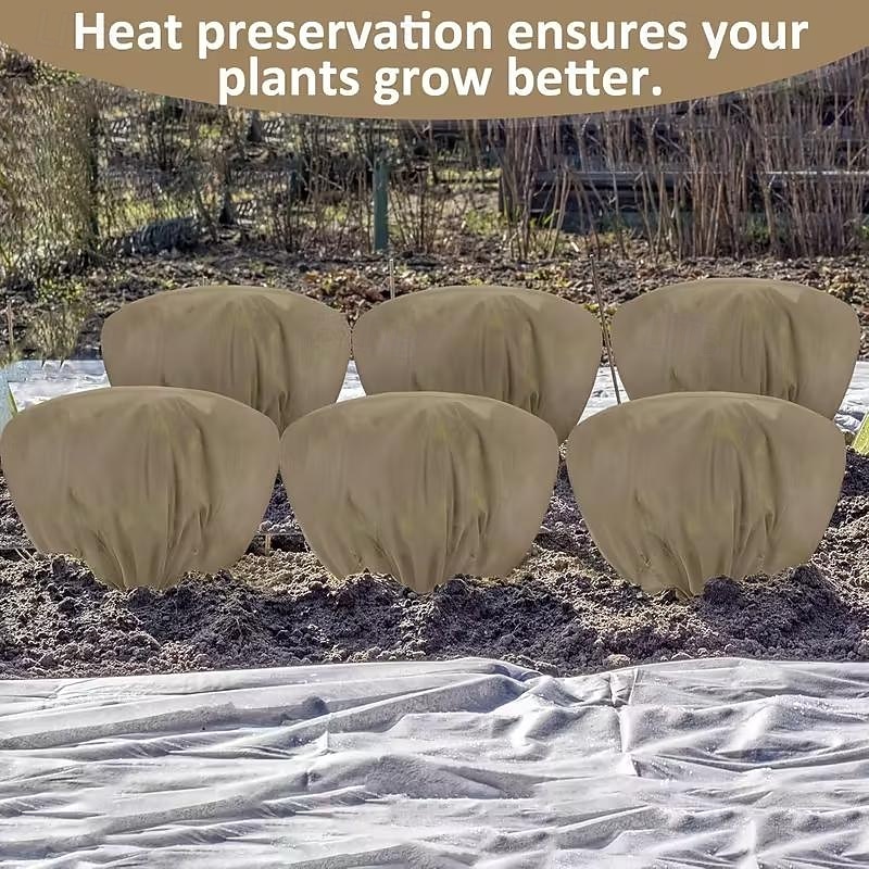 12pcs Winter Plant Covers Frost Protection Bags for Shrubs Trees and Roses 39.4x23.6 Inches with Drawstring Suitable for Autumn and Winter Outdoor Gardening Shrub Covers Tree Protection 2026 - $36.99 –P7