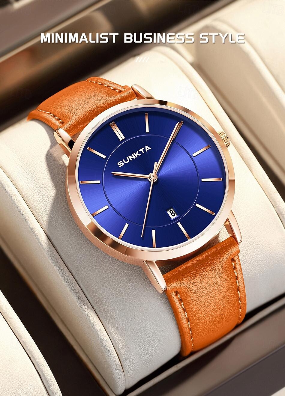LIGE Men Quartz Watch Business Waterproof PU Leather Watch 2026 - $18.99 –P4
