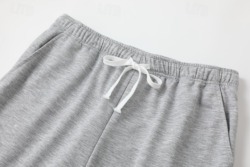 Multi Packs 3pcs Men's Black+Navy Blue+Light Grey Sweatpants Trousers Lightweight Straight Leg Sweatpants Drawstring Elastic Waist Plain Vacation Daily Wear Spandex Spring 2026 - $42.99 –P14