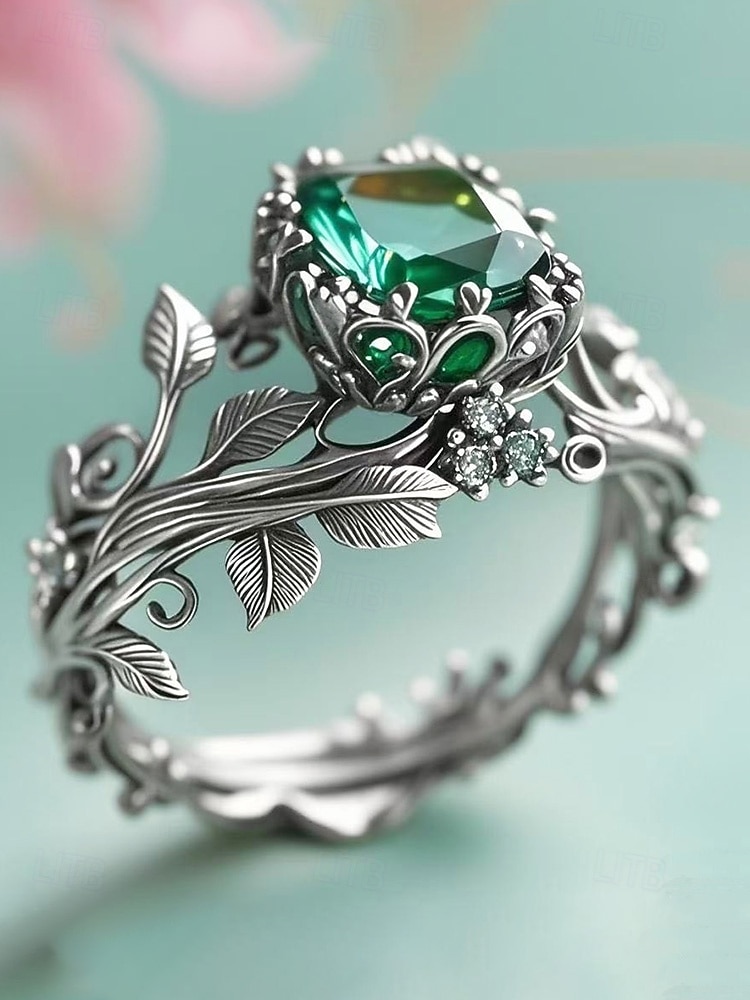 Damring i legering med ädelsten, bohemisk stil, finns i flera färger, elegant och snygg för speciella tillfällen och vardagsbruk 2026 - $7.99 –P8