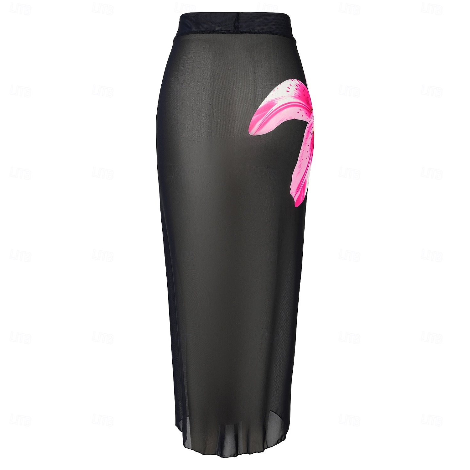 Damen Einteiler Badeanzug Schlankheits mit Rock Monokini Rock Netz Bauchkontrolle Hohe Taille Schlank Elegant Urlaub Floraler Rundhalsausschnitt Langarm Badeanzüge 2026 - $51.99 –P6