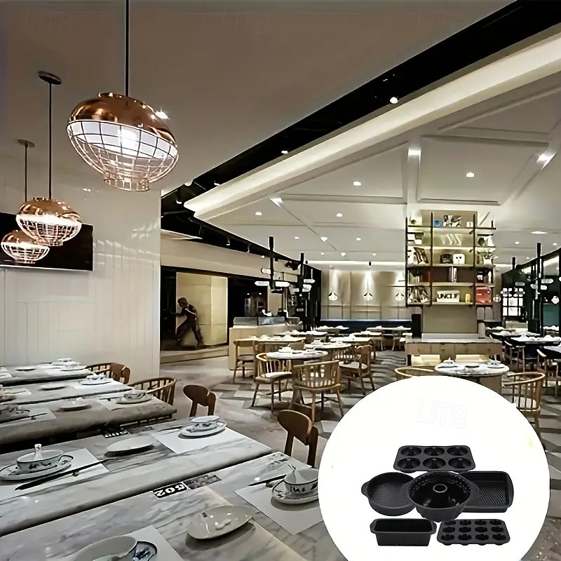 Набор из 6 силиконовых инструментов для выпечки, устойчивых к высоким температурам, противень для выпечки в духовке, форма для тостов, кухонные принадлежности для выпечки 2026 - $60.99 –P5