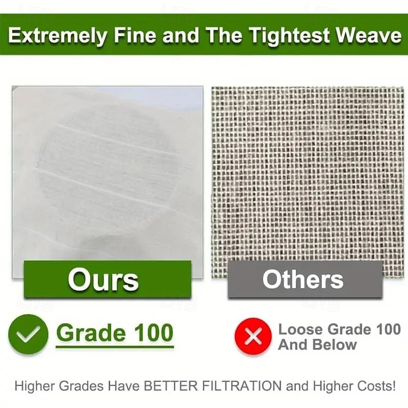 2/4/6 stuks kaasdoek om te zeven, 20x20 inch klasse 100 voorgesneden ongebleekte mousseline doek met randen, herbruikbaar voor yoghurt, sap, koken en kalkoen 2026 - $7.49 –P5