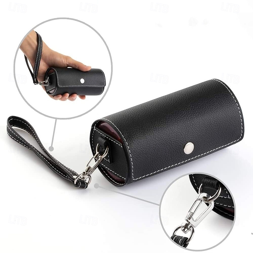 Organizador de comprimidos semanal para 2 doses diárias com estojo em couro PU, caixa organizadora de comprimidos para 7 dias, ideal para viagens - dispensador portátil de comprimidos AM/PM para de 2026 por $22.99 –P3