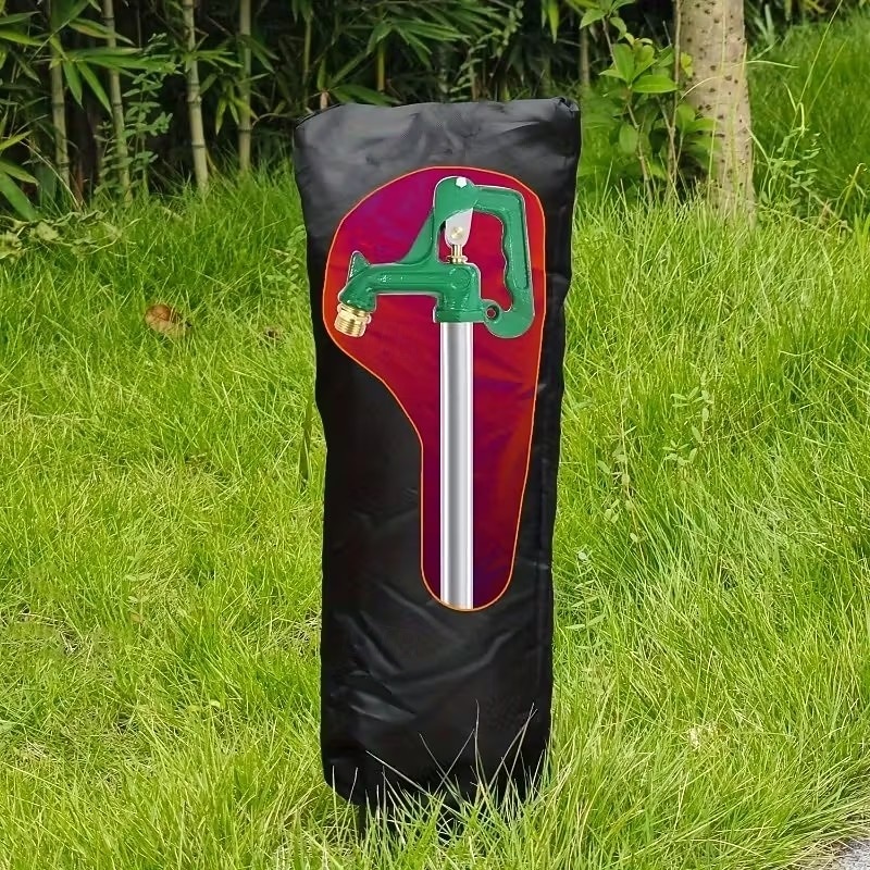 2 db strapabíró téli csaptelep-takaró, 1 nagy és 1 kicsi, kültéri csaptelepekhez és tűzcsapokhoz alkalmas - EU csőkompatibilis fagyálló zárral, tartós szövet zokni kialakítás / európai kültéri 2026 - $15.49 –P3